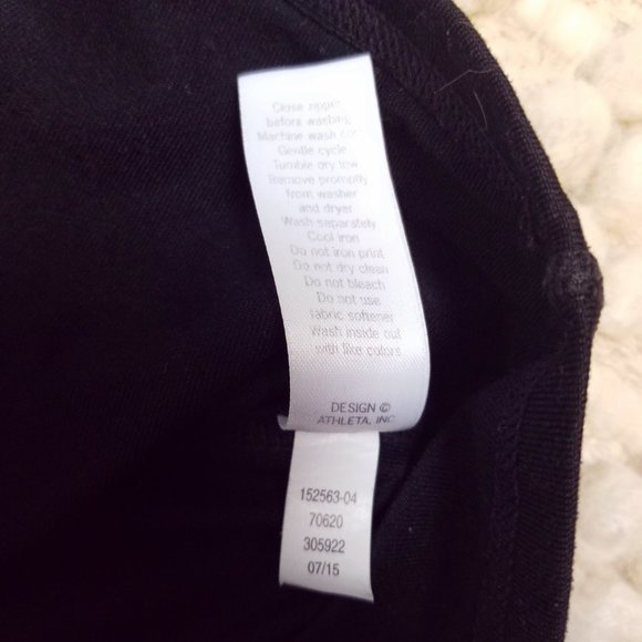 Athleta Running Wild 2.0 Half Zip Pullover Top Black & Gray Sz Small - Picture 11 of 11